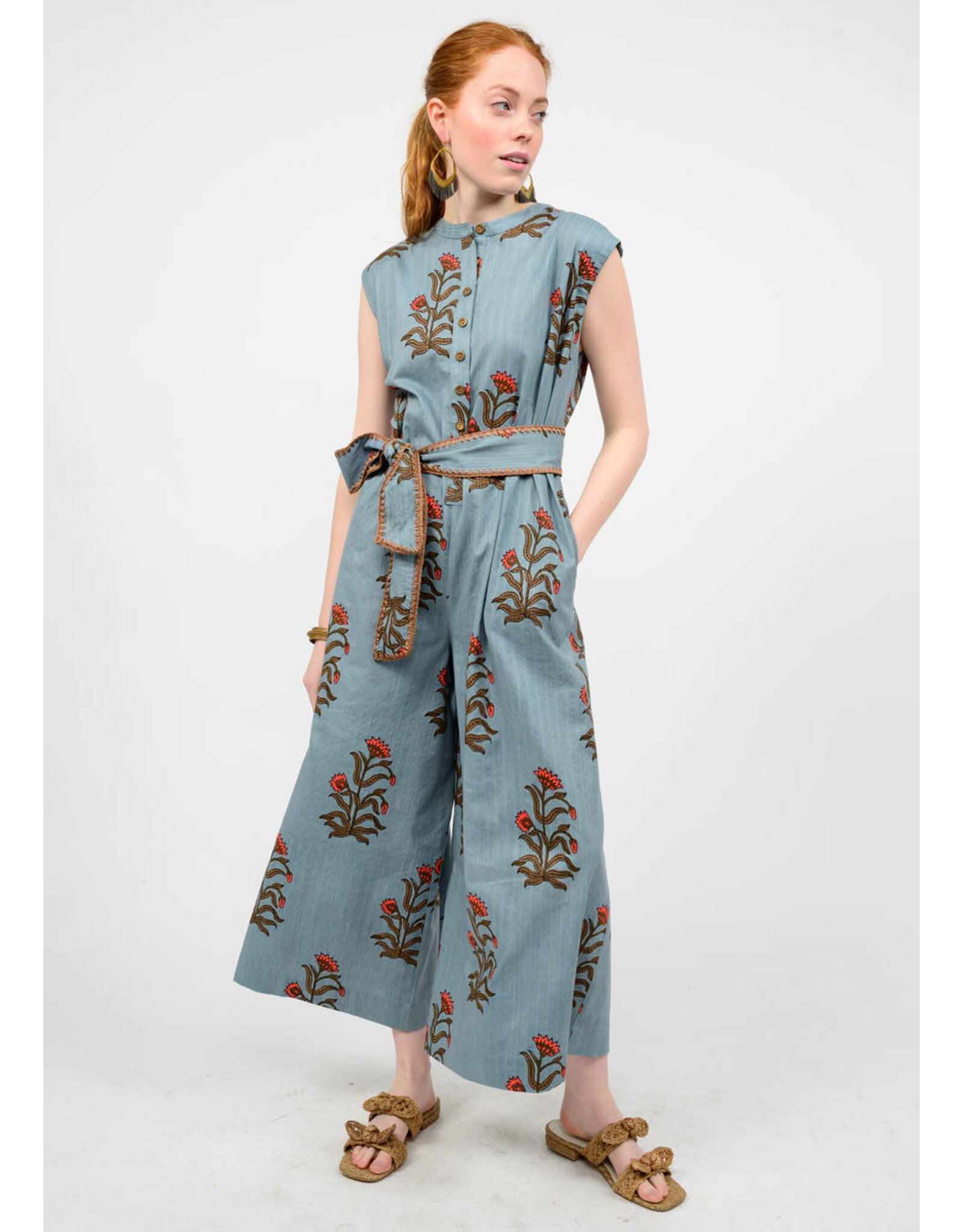 Uncle Frank Uncle Frank Block Print Jumpsuit
