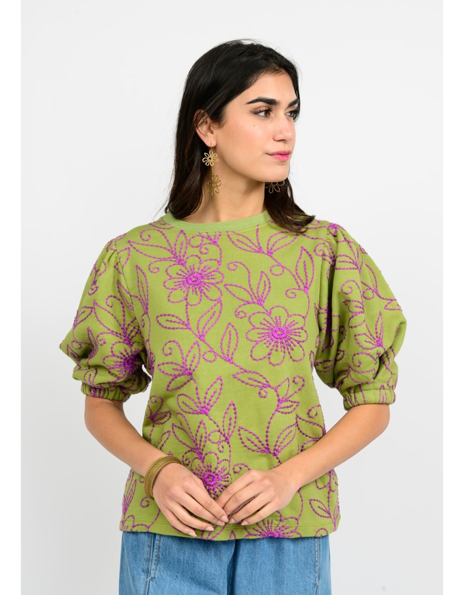 Ivy Jane Ivy Jane Floral Vines Knit Top