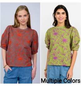 Ivy Jane Ivy Jane Floral Vines Knit Top