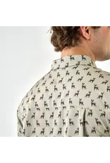 Burlebo Burlebo Performance Button Up Whitetail Deer Green