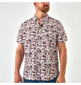 Burlebo Burlebo Performance Button Up Brush Country