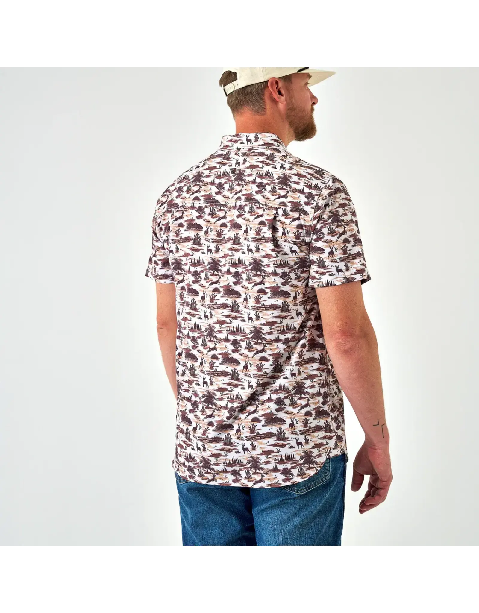 Burlebo Burlebo Performance Button Up Brush Country