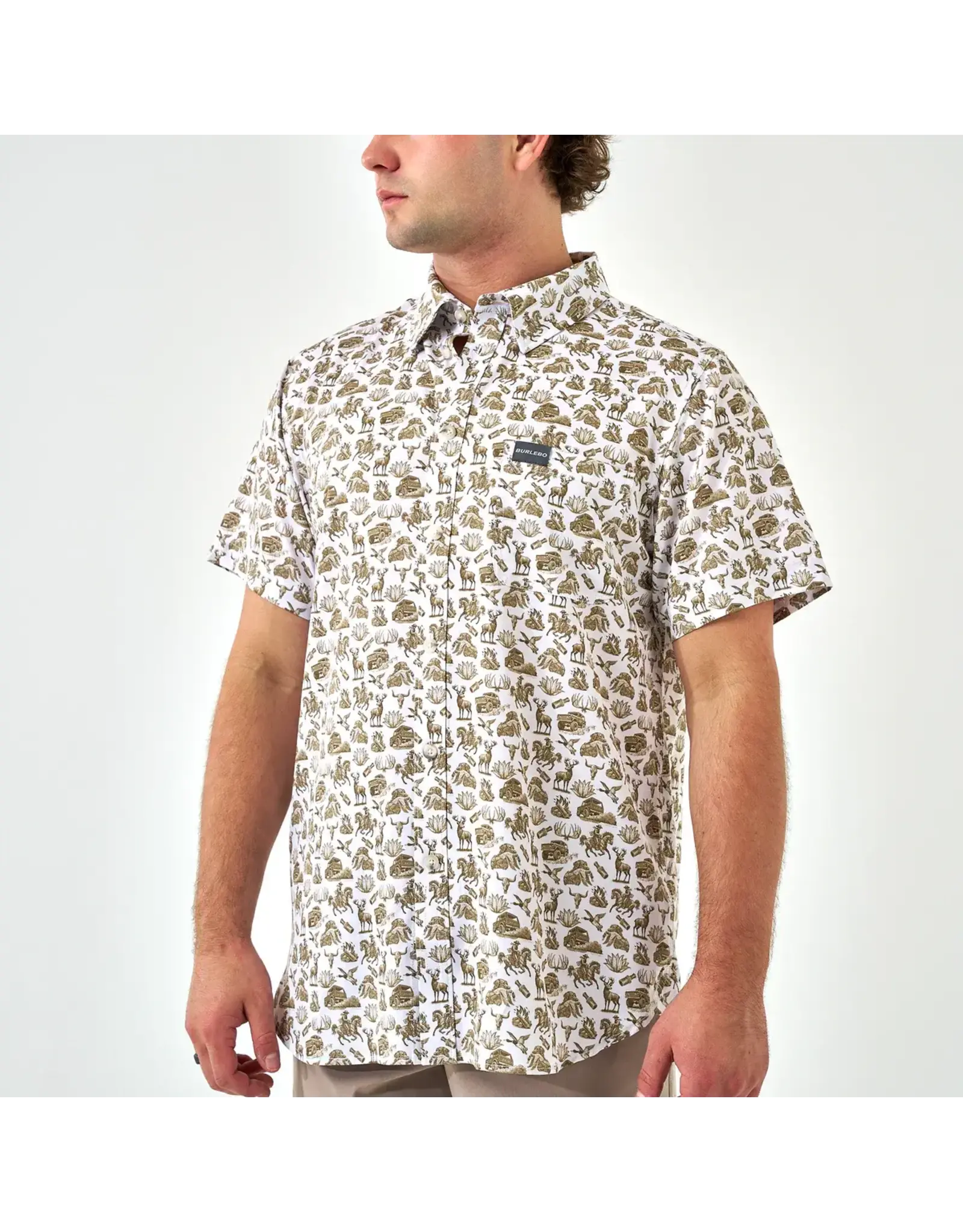 Burlebo Burlebo Performance Button Up Into The Wild