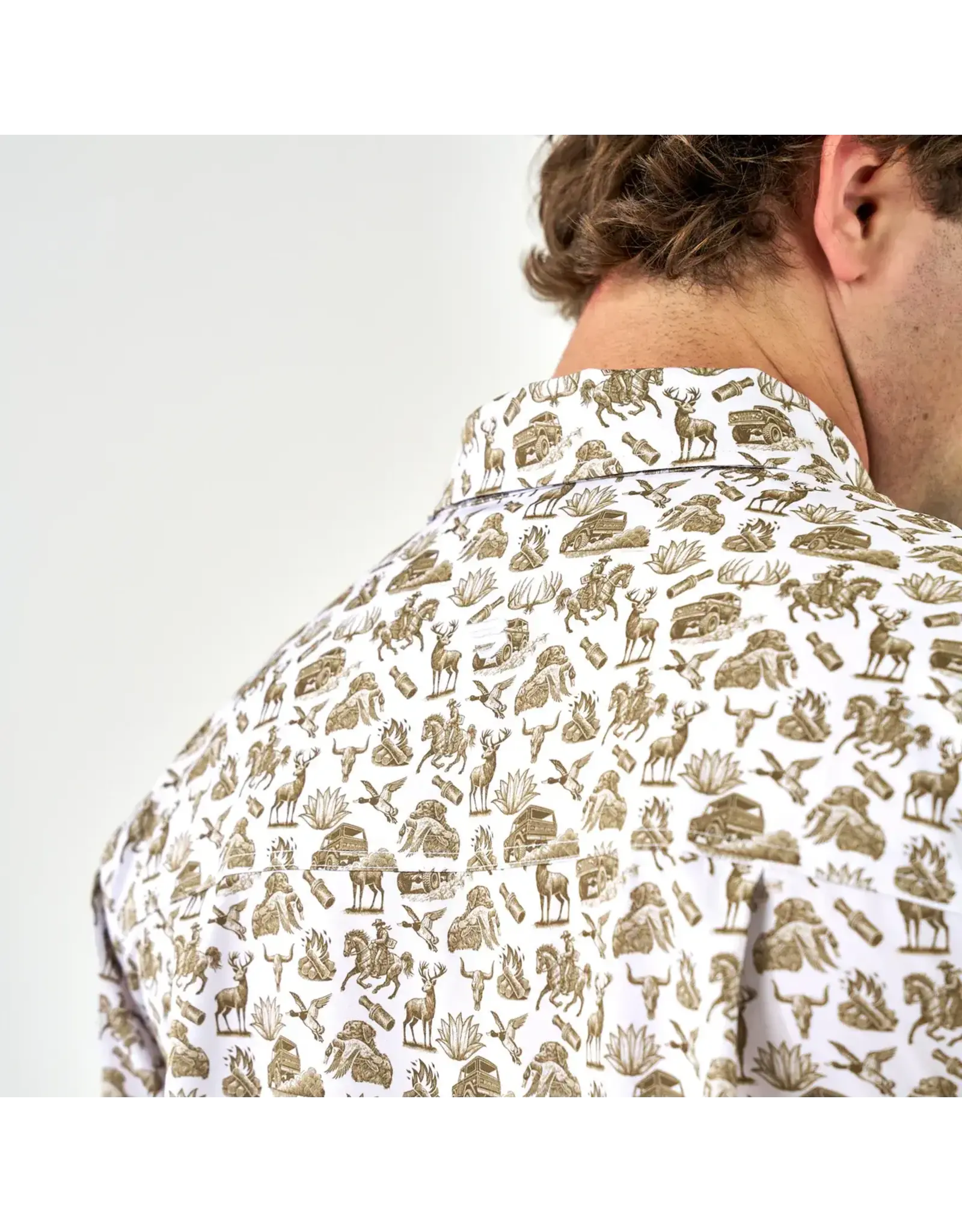 Burlebo Burlebo Performance Button Up Into The Wild