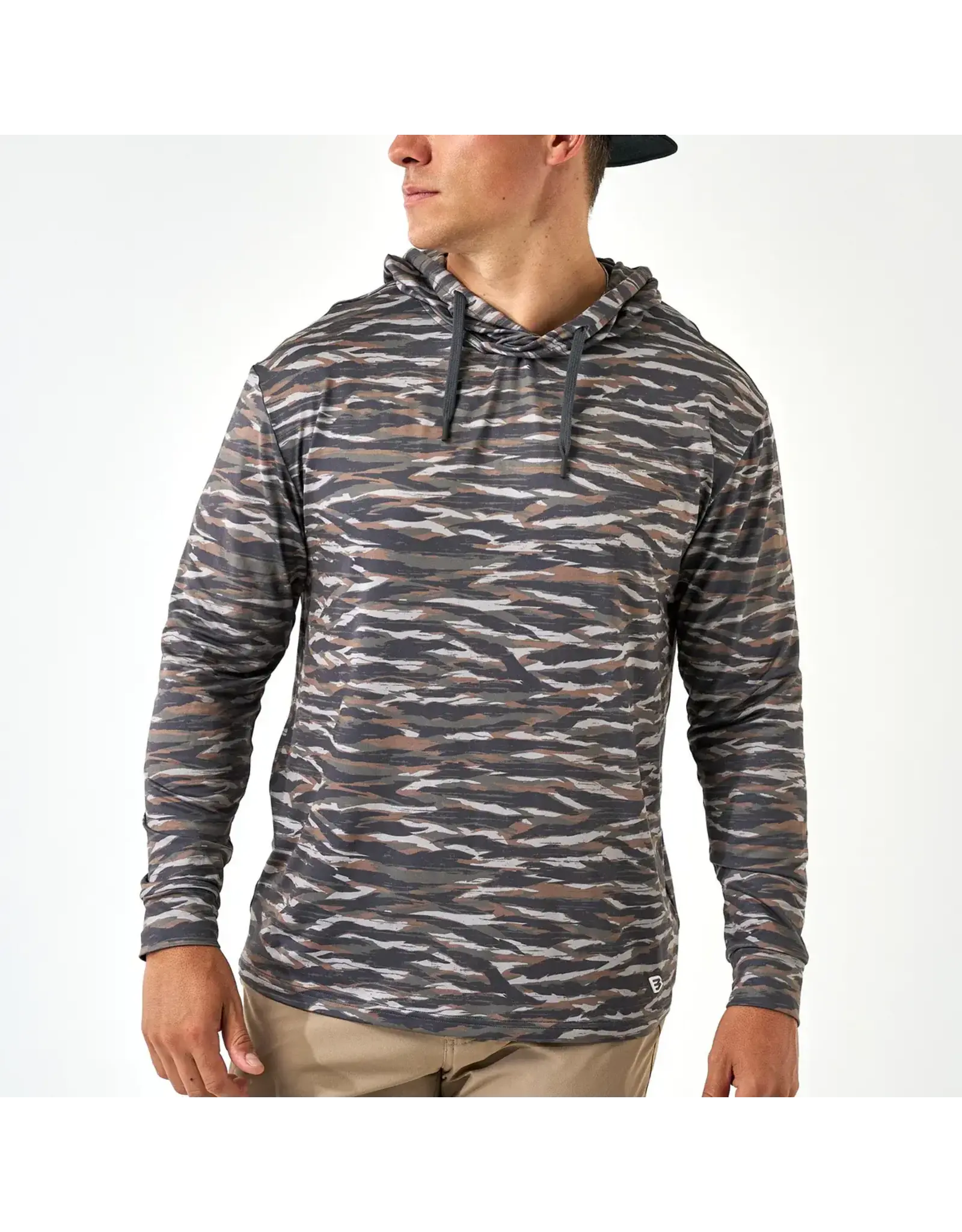 Burlebo Burlebo Performance Hoodie Tiger Stripe Camo Wetland