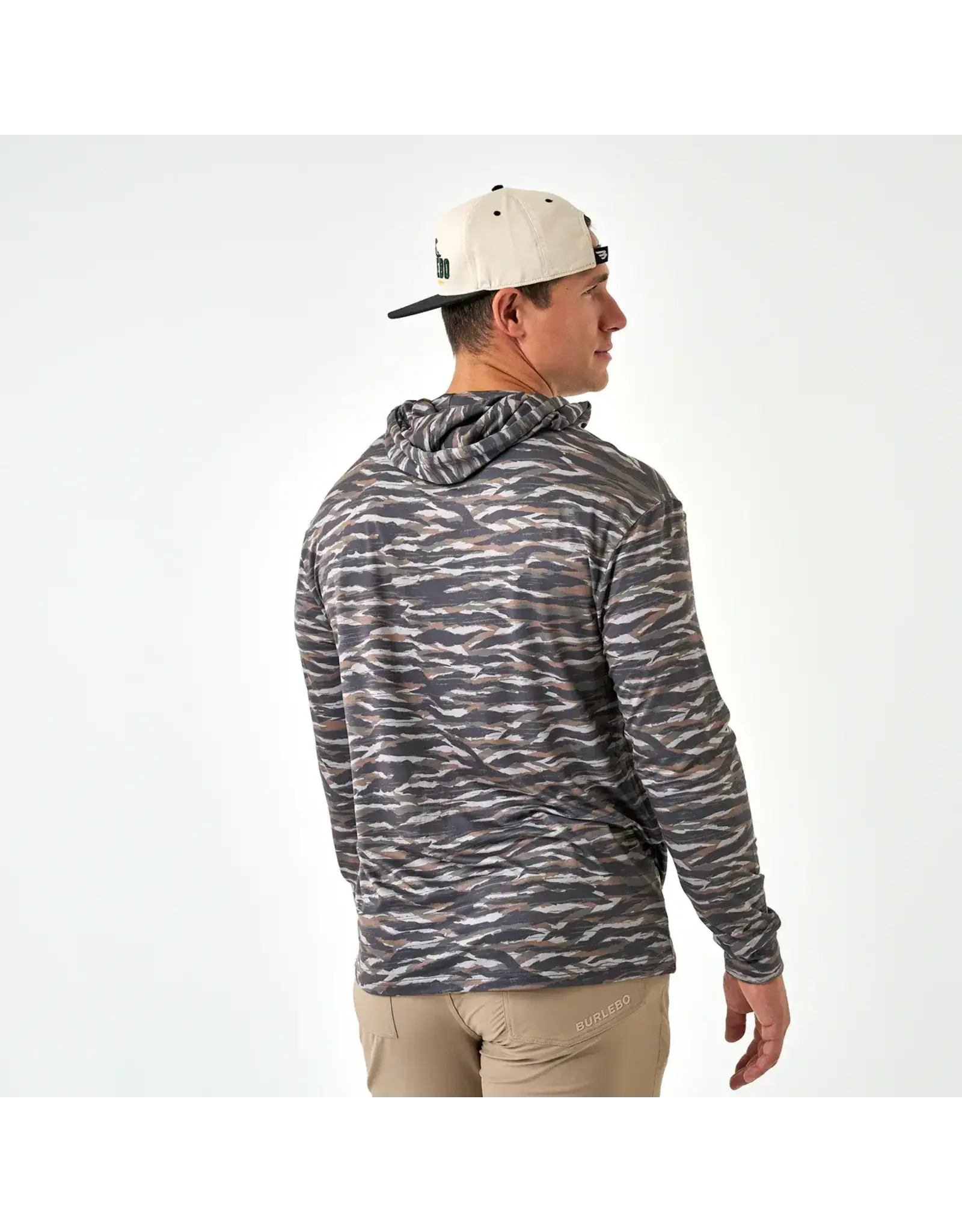 Burlebo Burlebo Performance Hoodie Tiger Stripe Camo Wetland