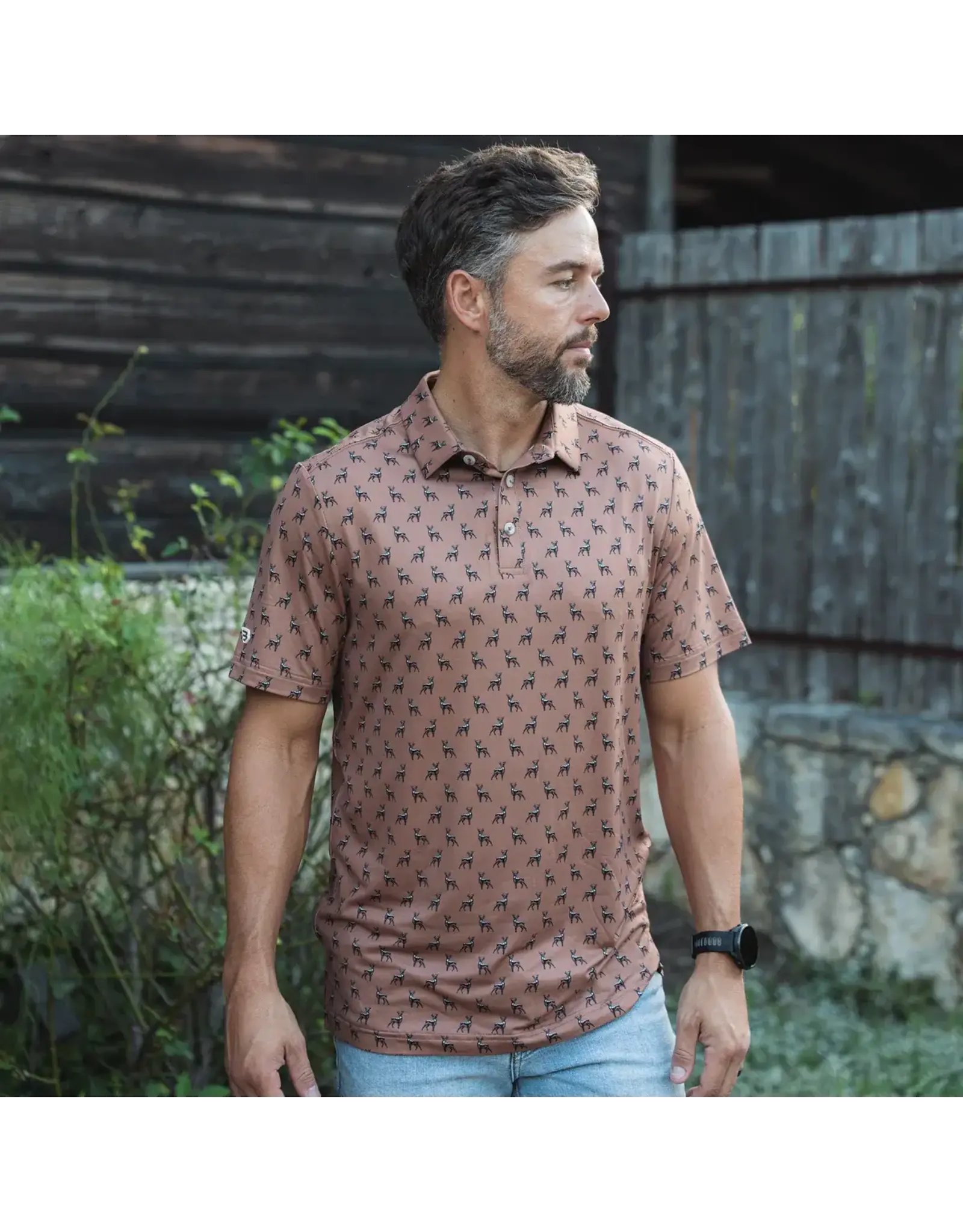 Burlebo Burlebo Performance  Polo Whitetail Deer Brown