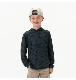 Burlebo Burlebo Youth Performance Hoodie Black Camo