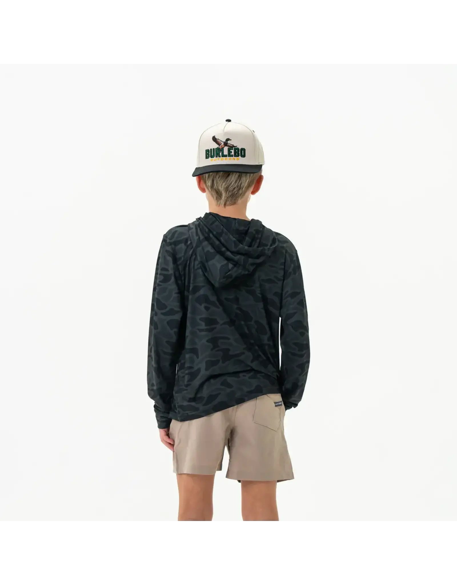 Burlebo Burlebo Youth Performance Hoodie Black Camo