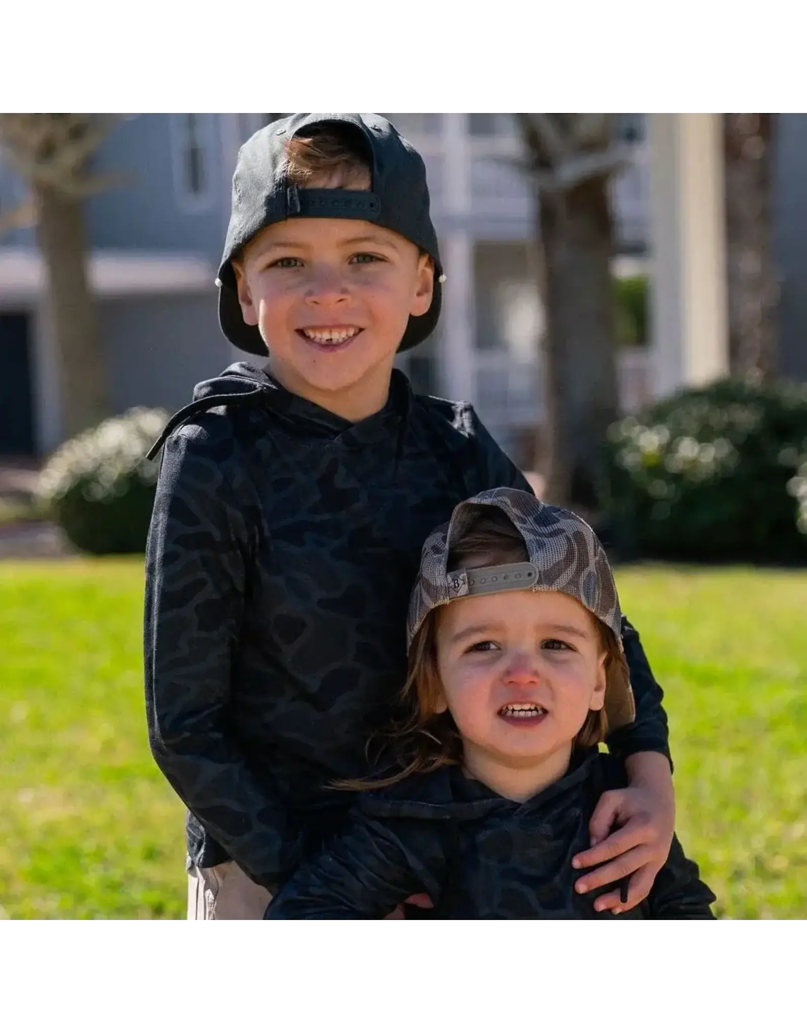 Burlebo Burlebo Youth Performance Hoodie Black Camo