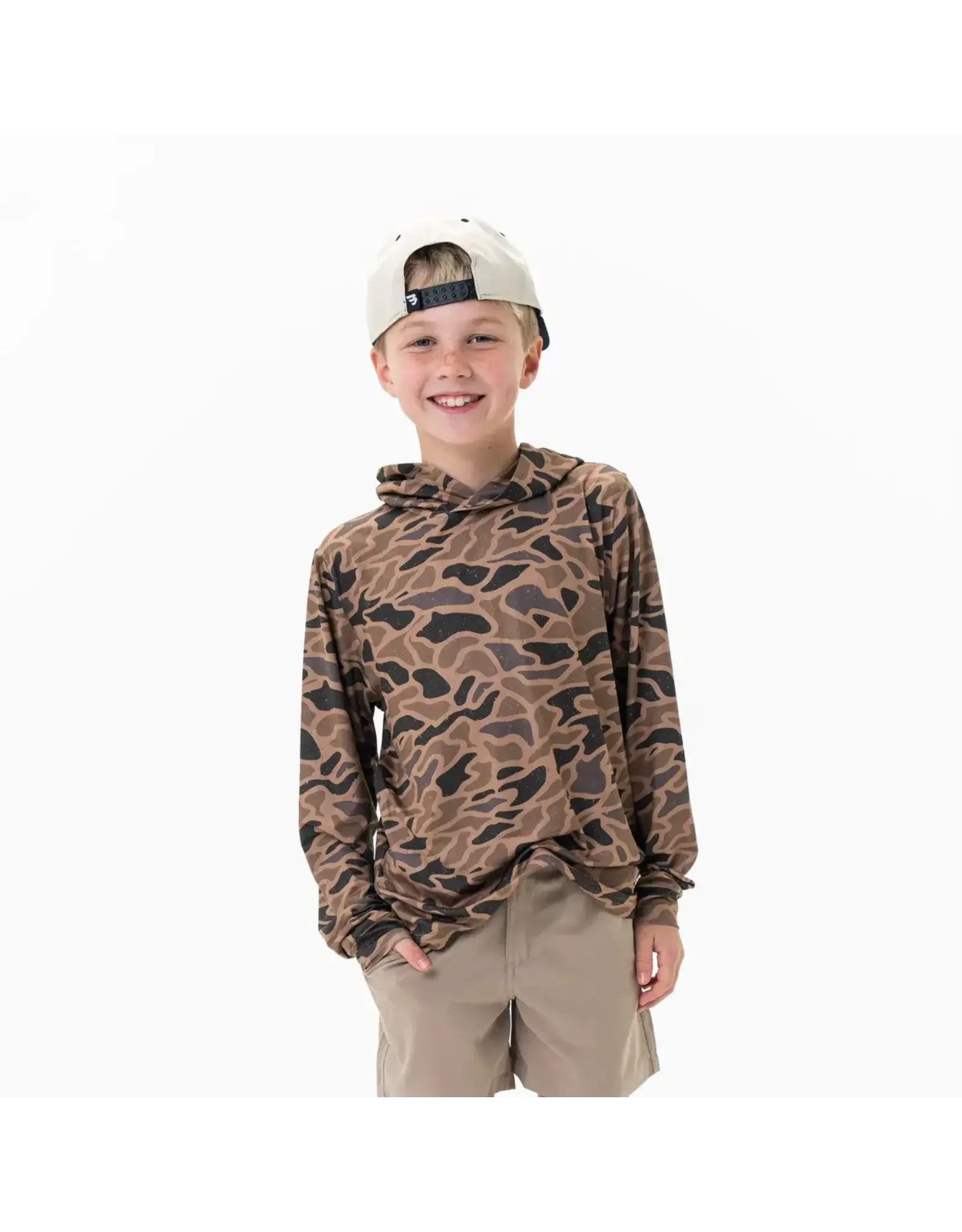 Burlebo Burlebo Youth Performance Hoodie Gauge Camo