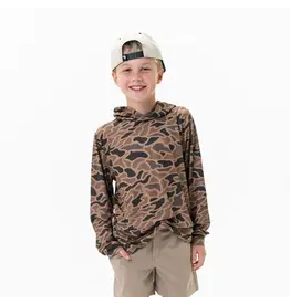 Burlebo Burlebo Youth Performance Hoodie Gauge Camo