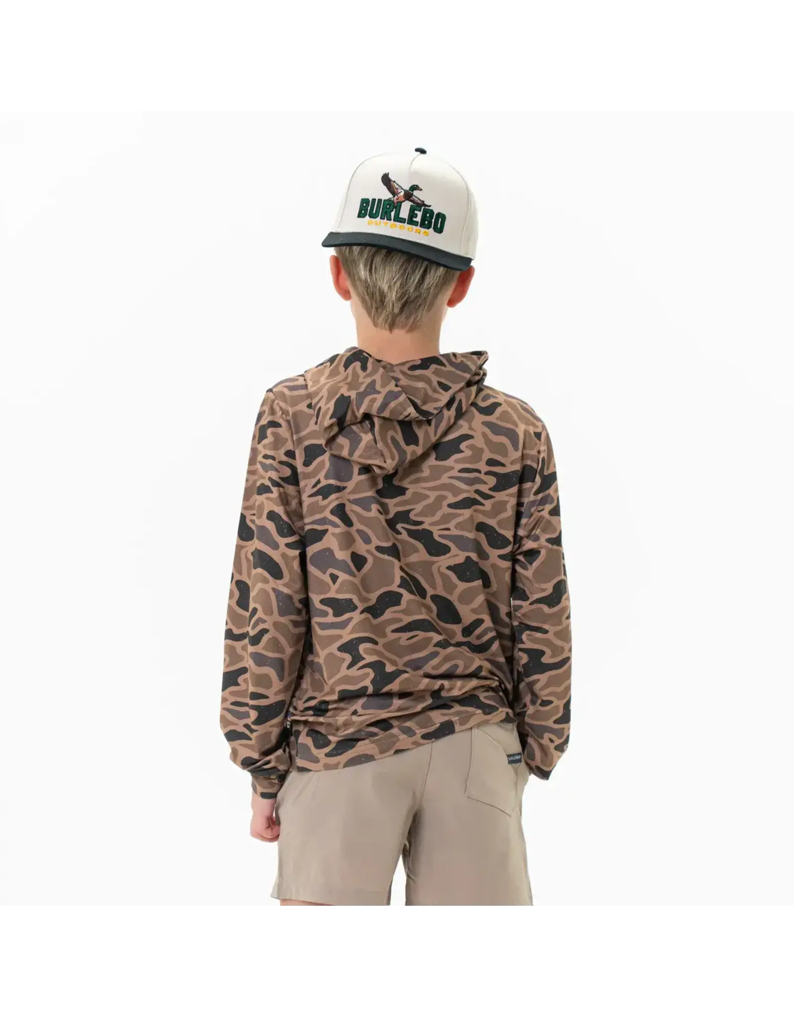 Burlebo Burlebo Youth Performance Hoodie Gauge Camo