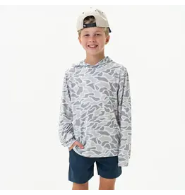 Burlebo Burlebo Youth Performance Hoodie White Camo