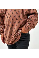 Burlebo Burlebo Youth Performance Hoodie Whitetail Deer Brown