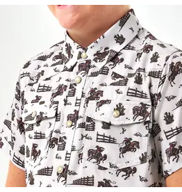 Burlebo Burlebo Youth Performance Western Shirt Cowboy Country