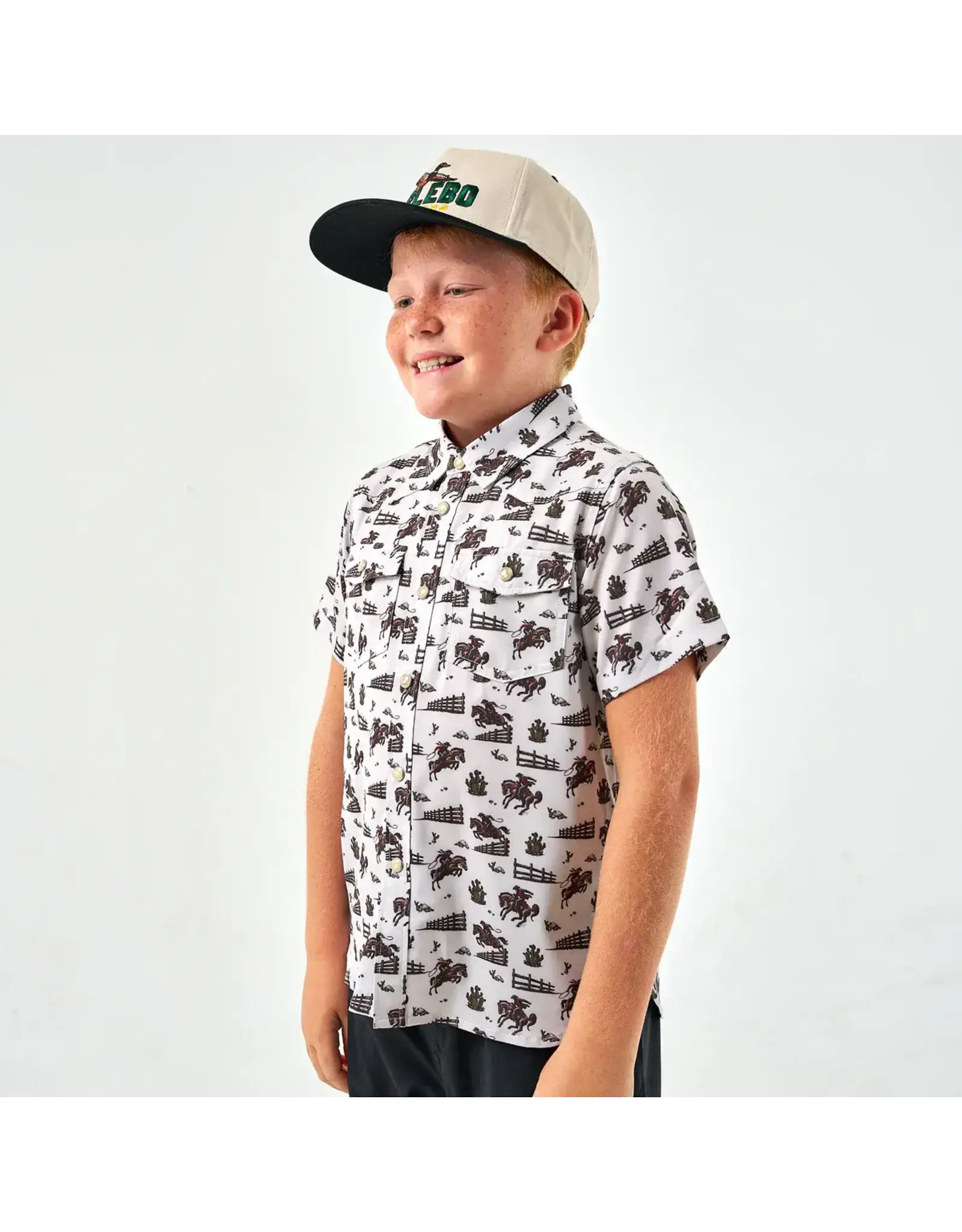 Burlebo Burlebo Youth Performance Western Shirt Cowboy Country