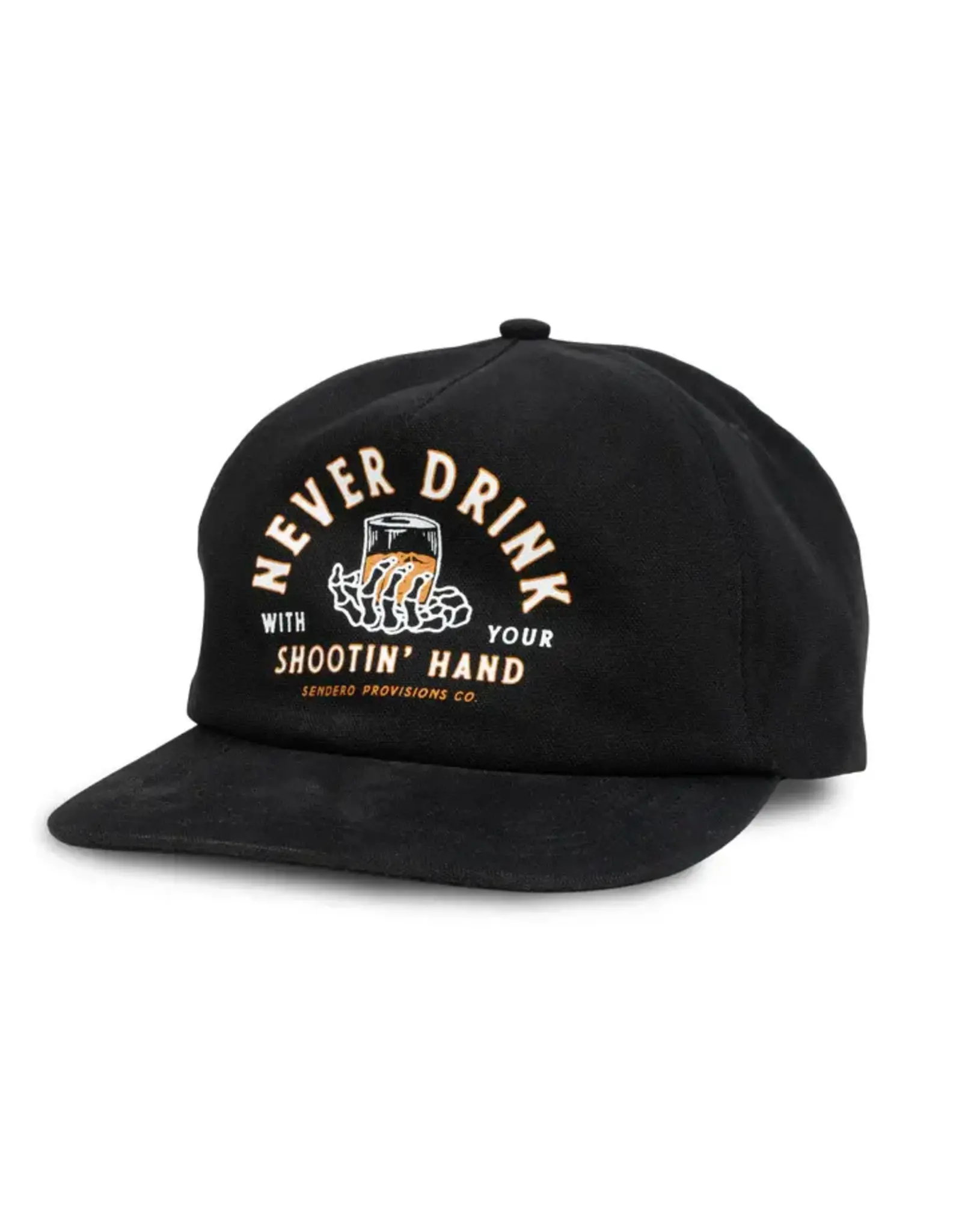 Sendero Shootin Hand Hat Black