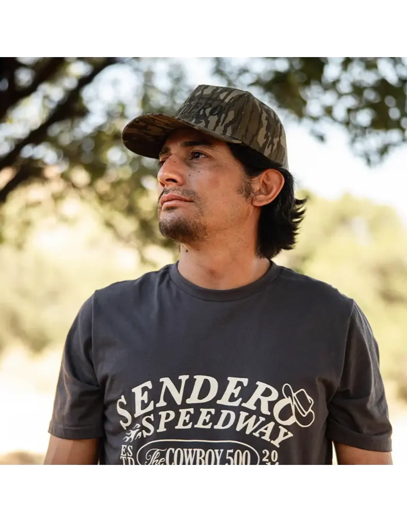 Sendero Logo Hat Mossy Oak Bottomlands Camo
