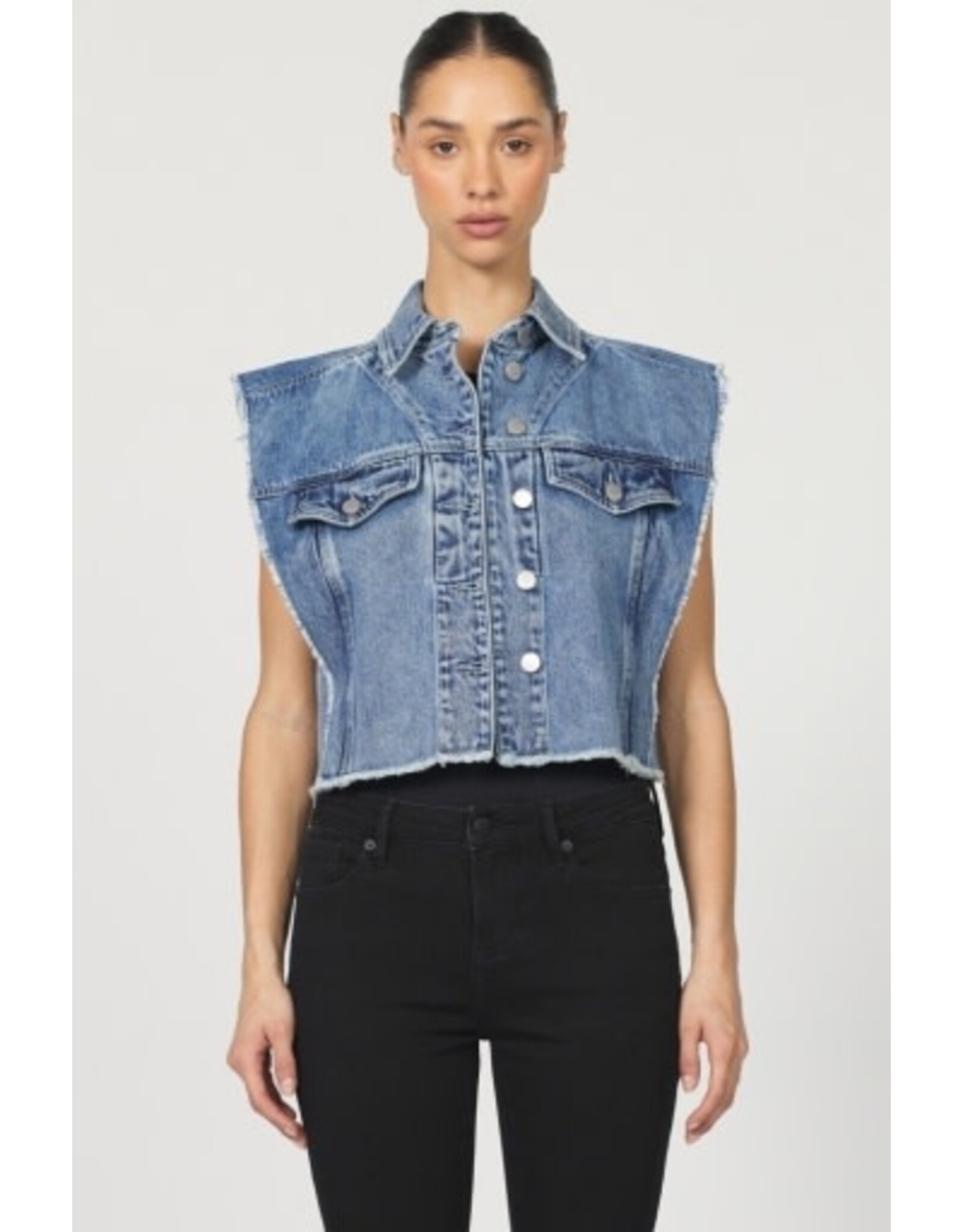 Dear John Denim Dear John Melody Denim Vest Snow Blue