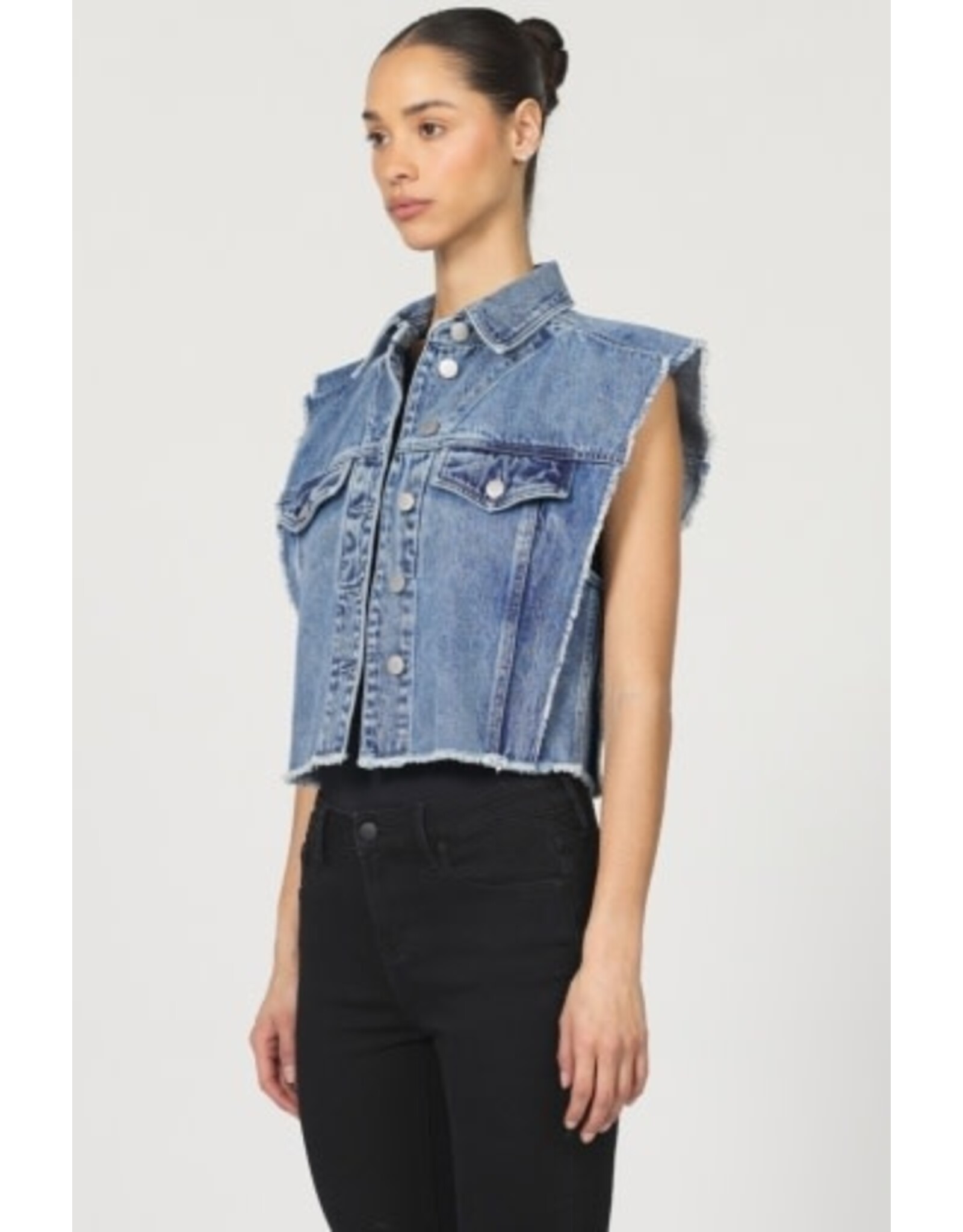Dear John Denim Dear John Melody Denim Vest Snow Blue