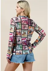 Wild West Poster Mesh Top