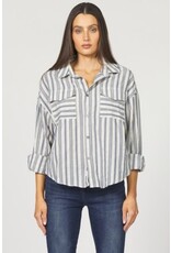 Dear John Denim Dear John Adrianna Novelty Shirt Dark Blue Stripe