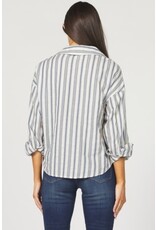 Dear John Denim Dear John Adrianna Novelty Shirt Dark Blue Stripe