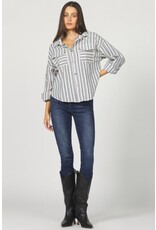 Dear John Denim Dear John Adrianna Novelty Shirt Dark Blue Stripe