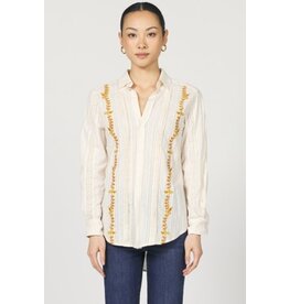 Dear John Denim Dear John Galina Novelty Shirt Whitecap Gray
