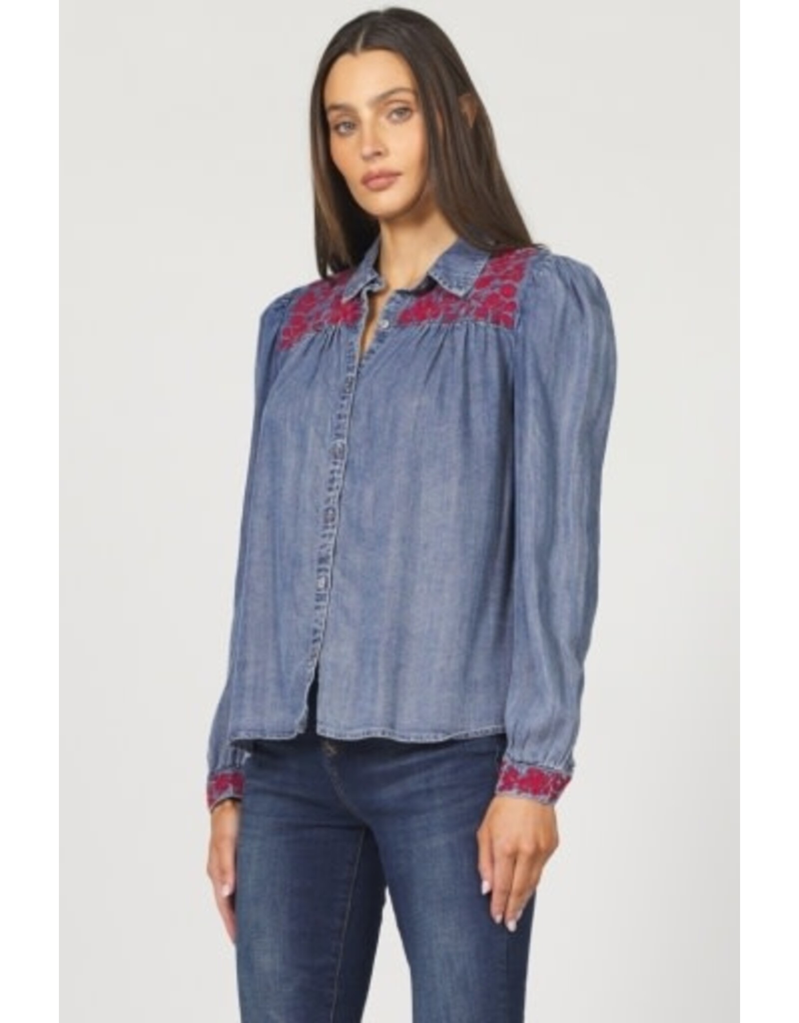 Dear John Denim Dear John Nasrin Novelty Shirt Independence Blue