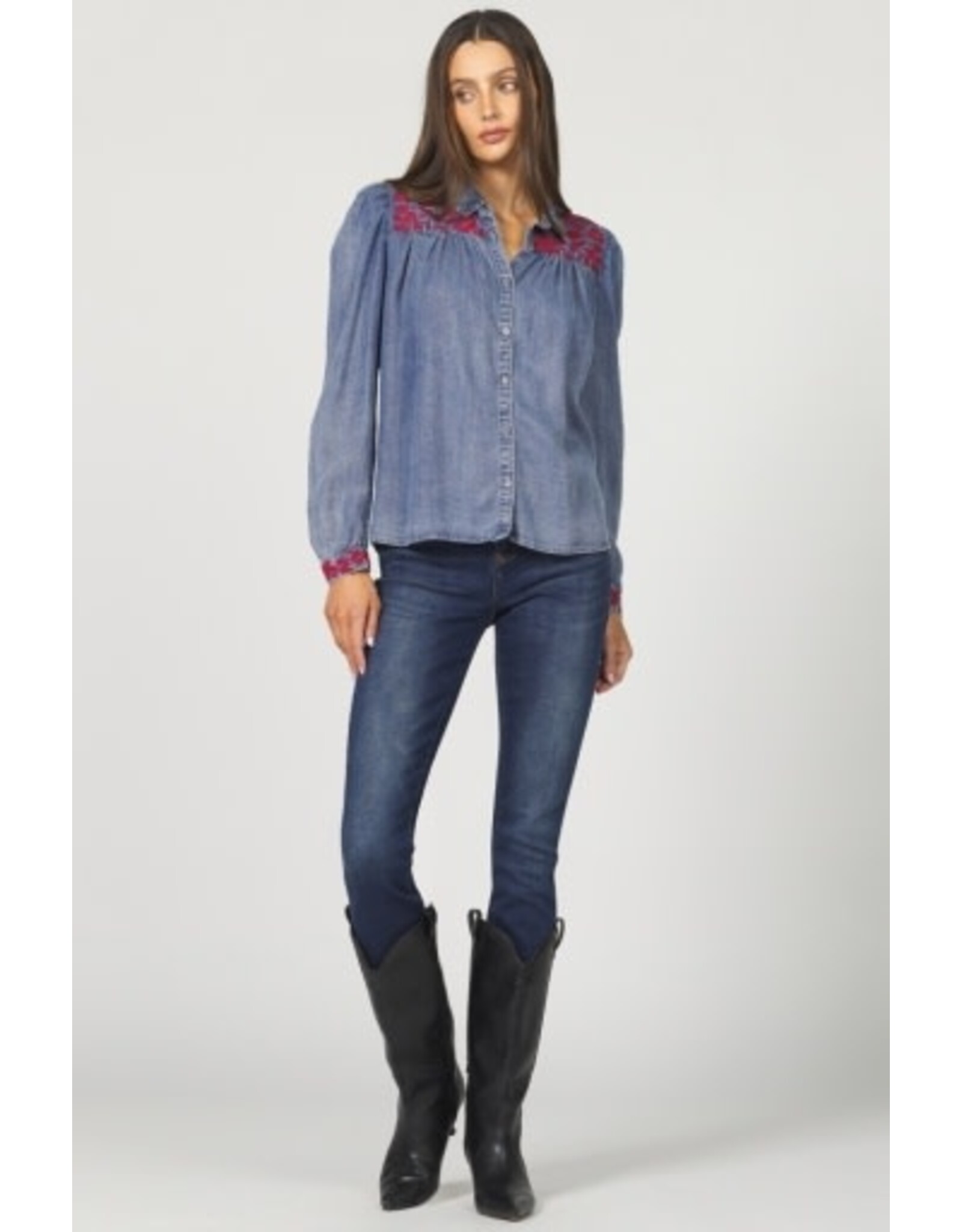 Dear John Denim Dear John Nasrin Novelty Shirt Independence Blue