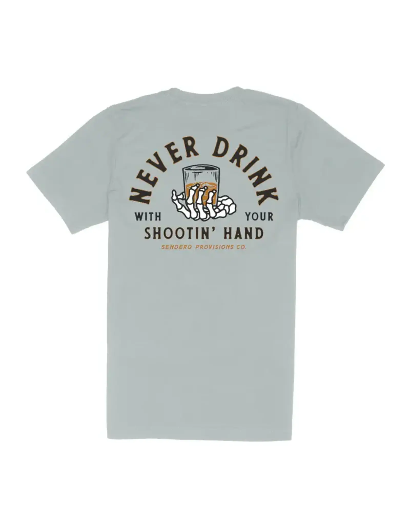 Sendero Shootin Hand T-Shirt Big Sky Blue