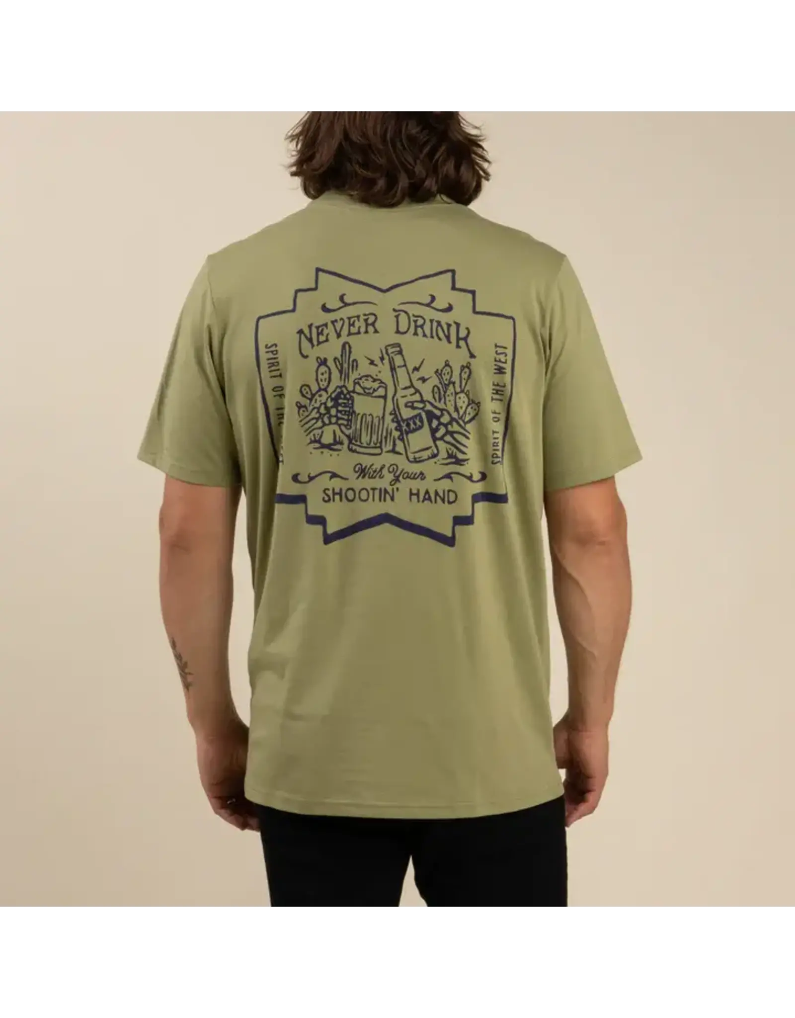 Sendero Shootin Hand Salud T-Shirt Sage