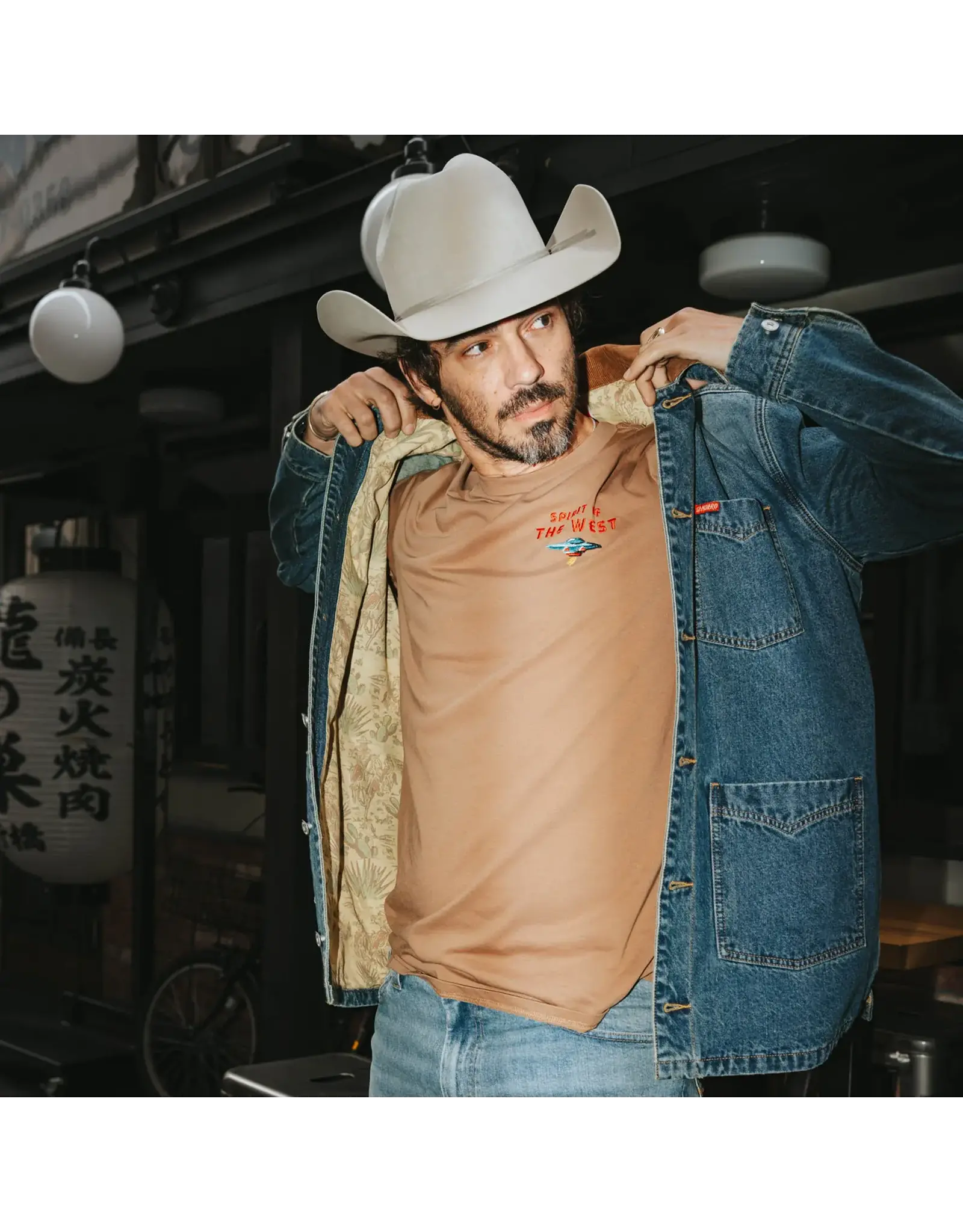 Sendero Danger Cowboy T-Shirt Light Brown