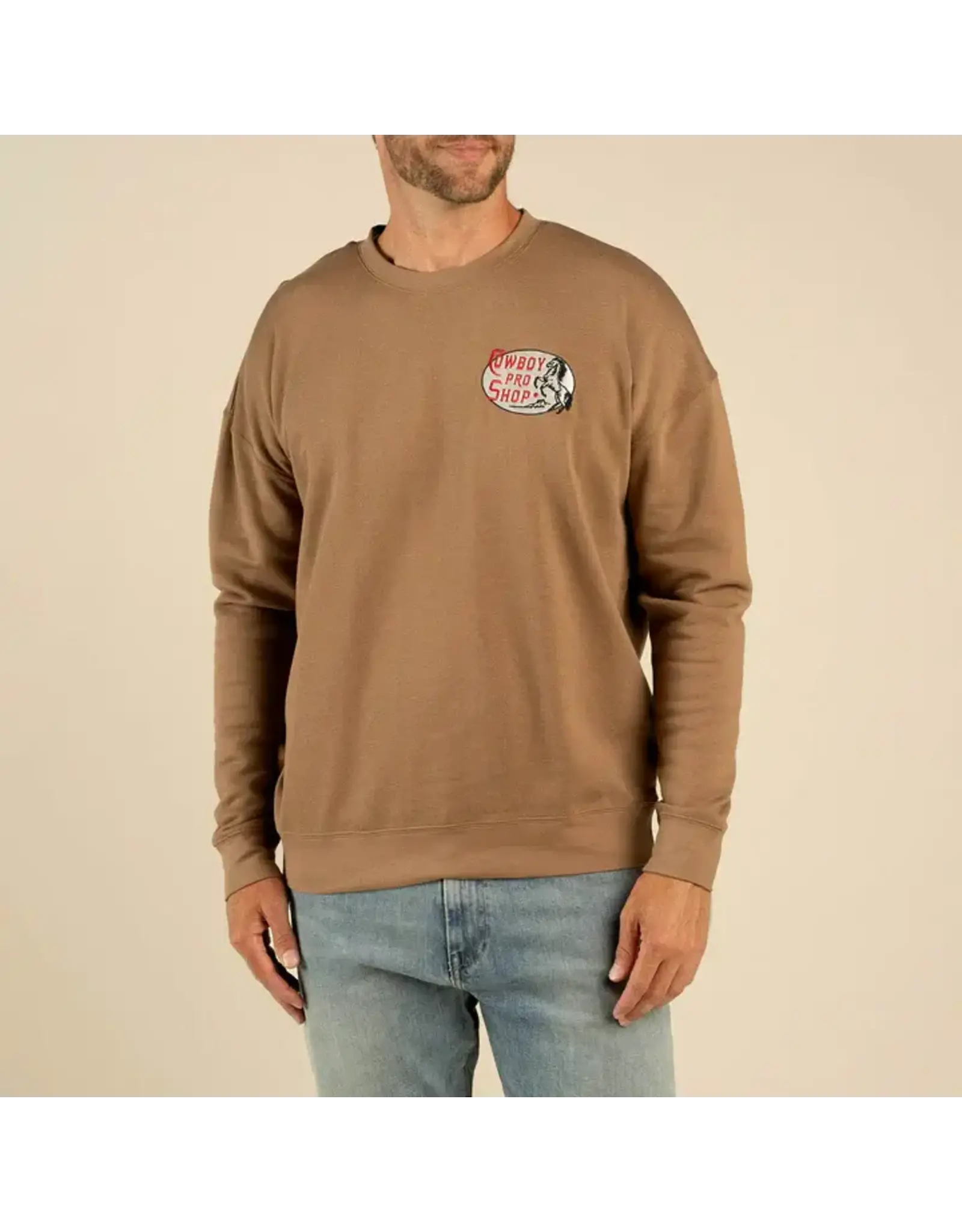 Sendero Cowboy Pro Shop Sweatshirt Light Brown