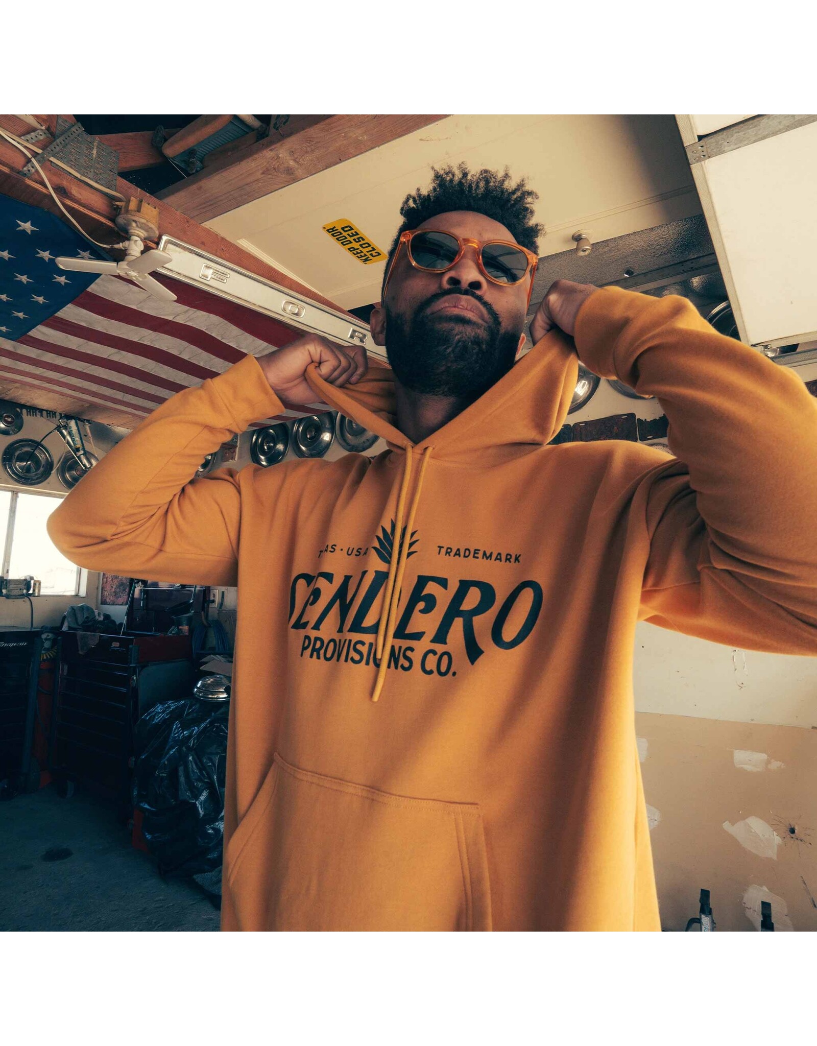 Sendero Logo Hoodie Goldenrod