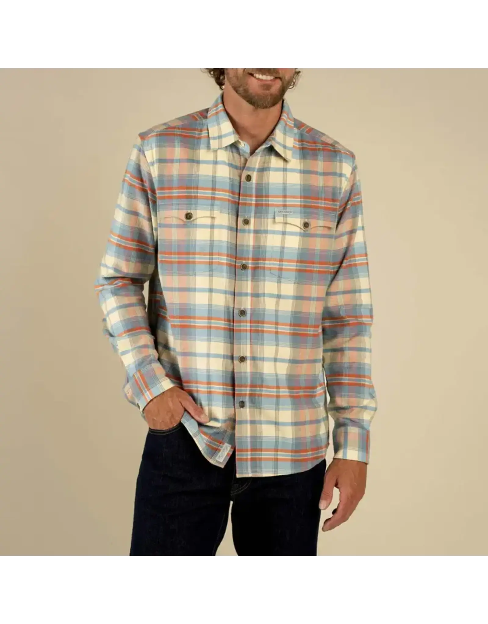 Sendero Moab Stretch Flannel Shirt Blue/Red
