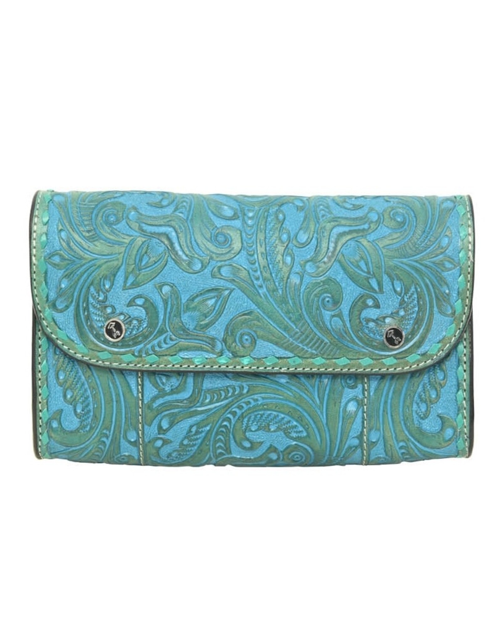 Belted Crossbody Bag Turquoise