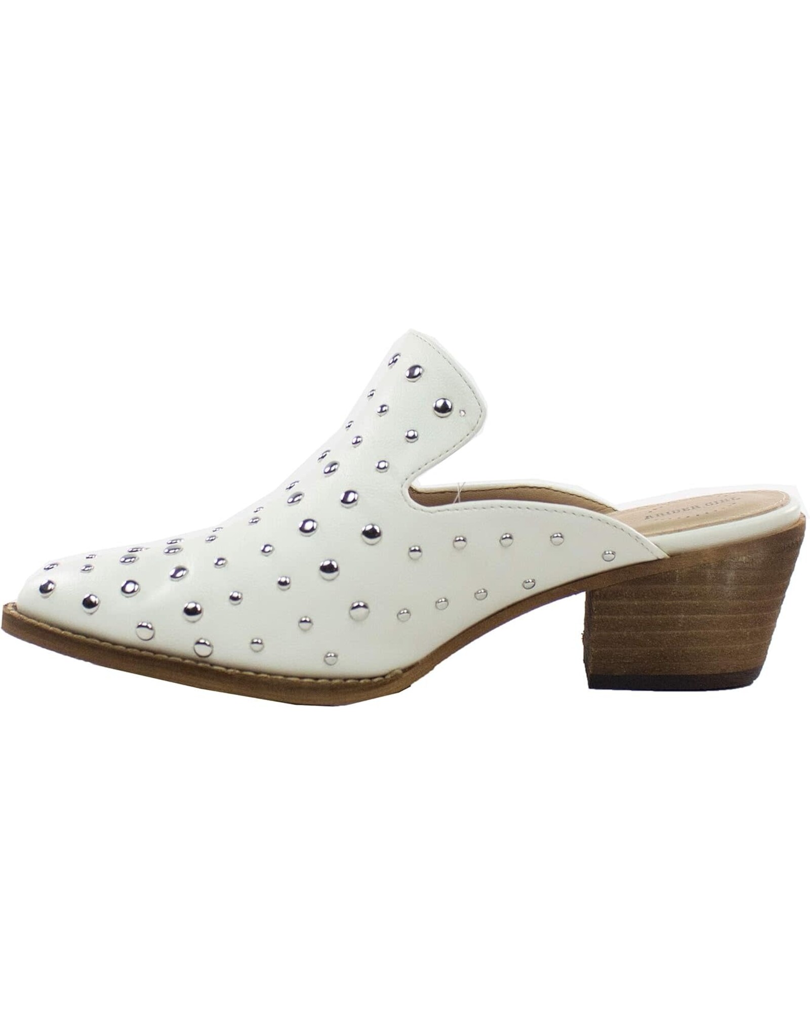 Cara Studded Mule White