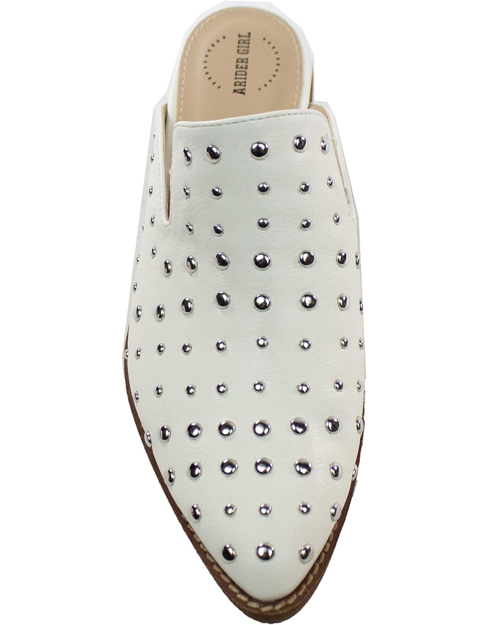 Cara Studded Mule White