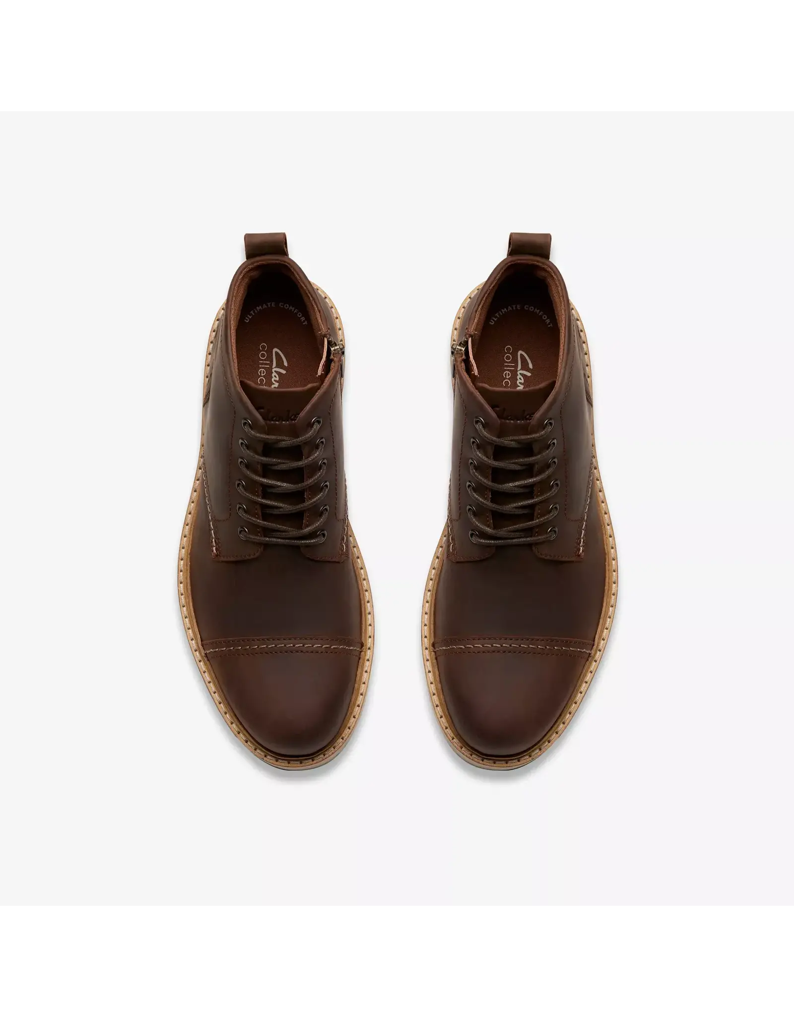 Clarks Clarks Weltridge Zip Tan Leather