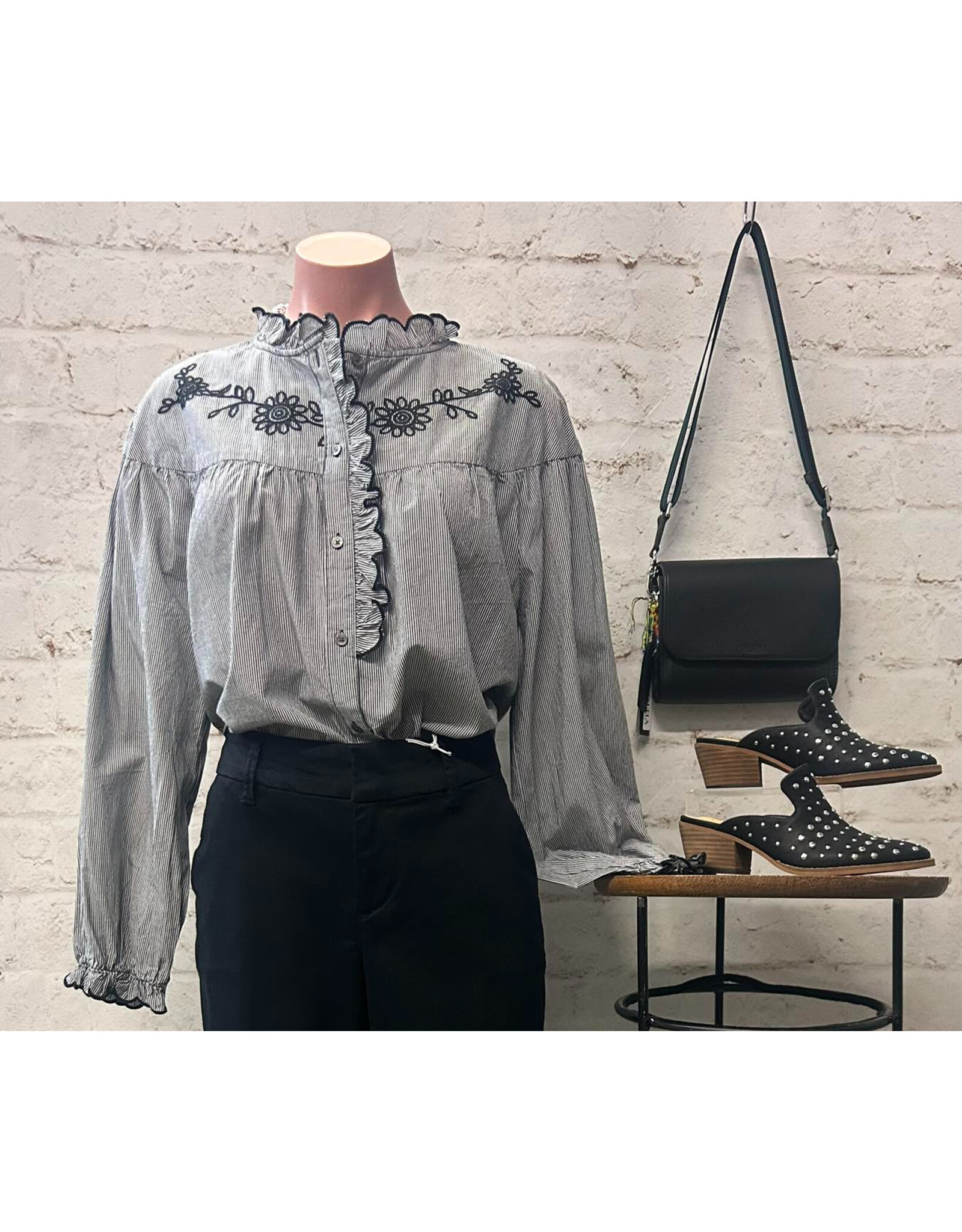 Dear John Denim Dear John Hilary Novelty Shirt Black