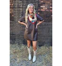 Laia Leatherette Mini Dress