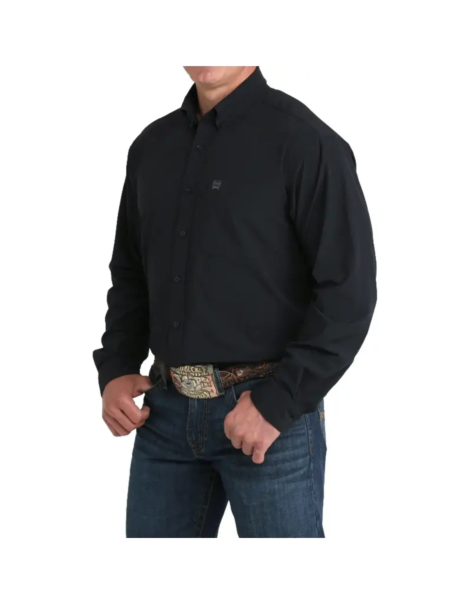Cinch Cinch Arenaflex Long Sleeve Button Down Shirt Black