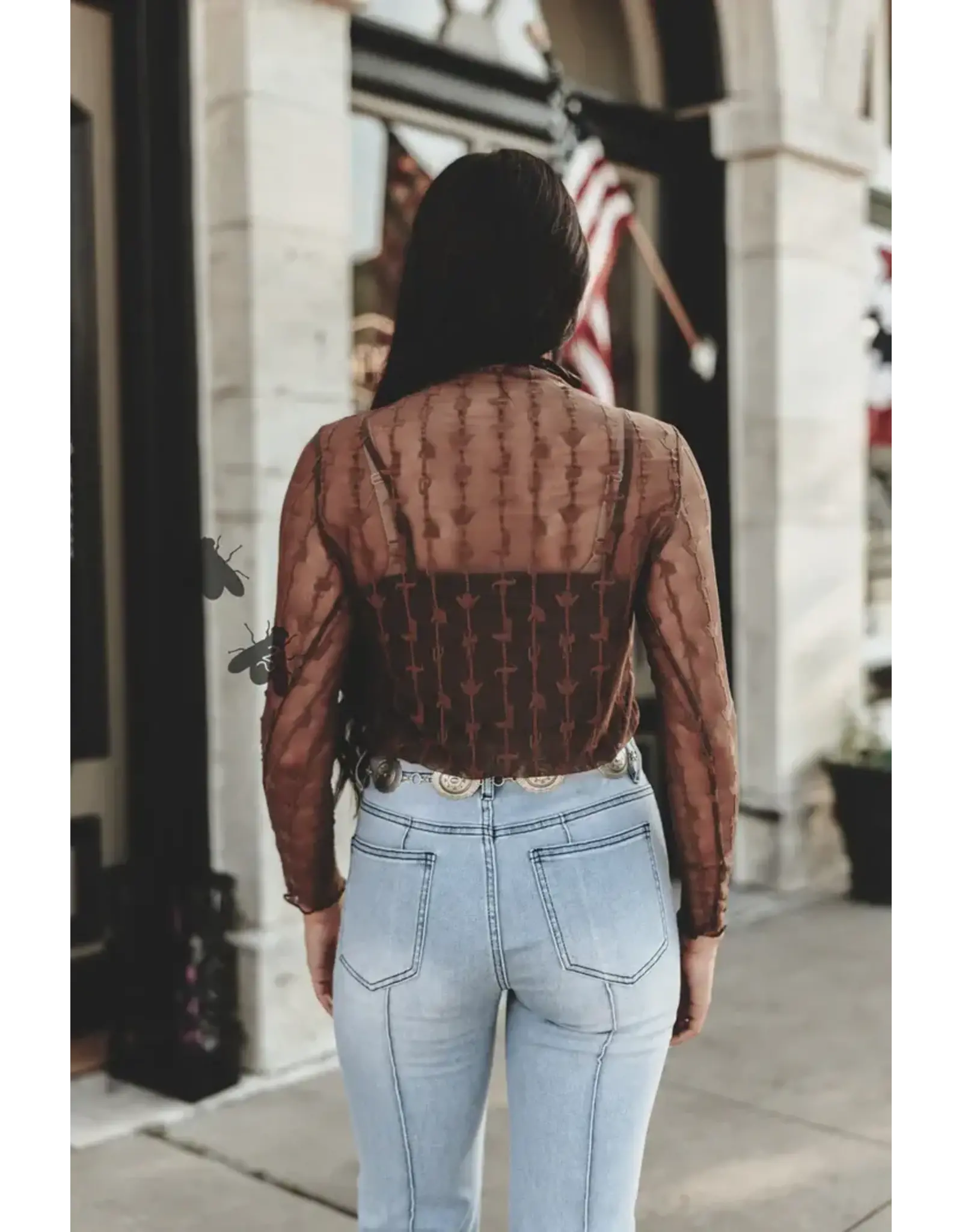 Lariat Lace Top With Liner