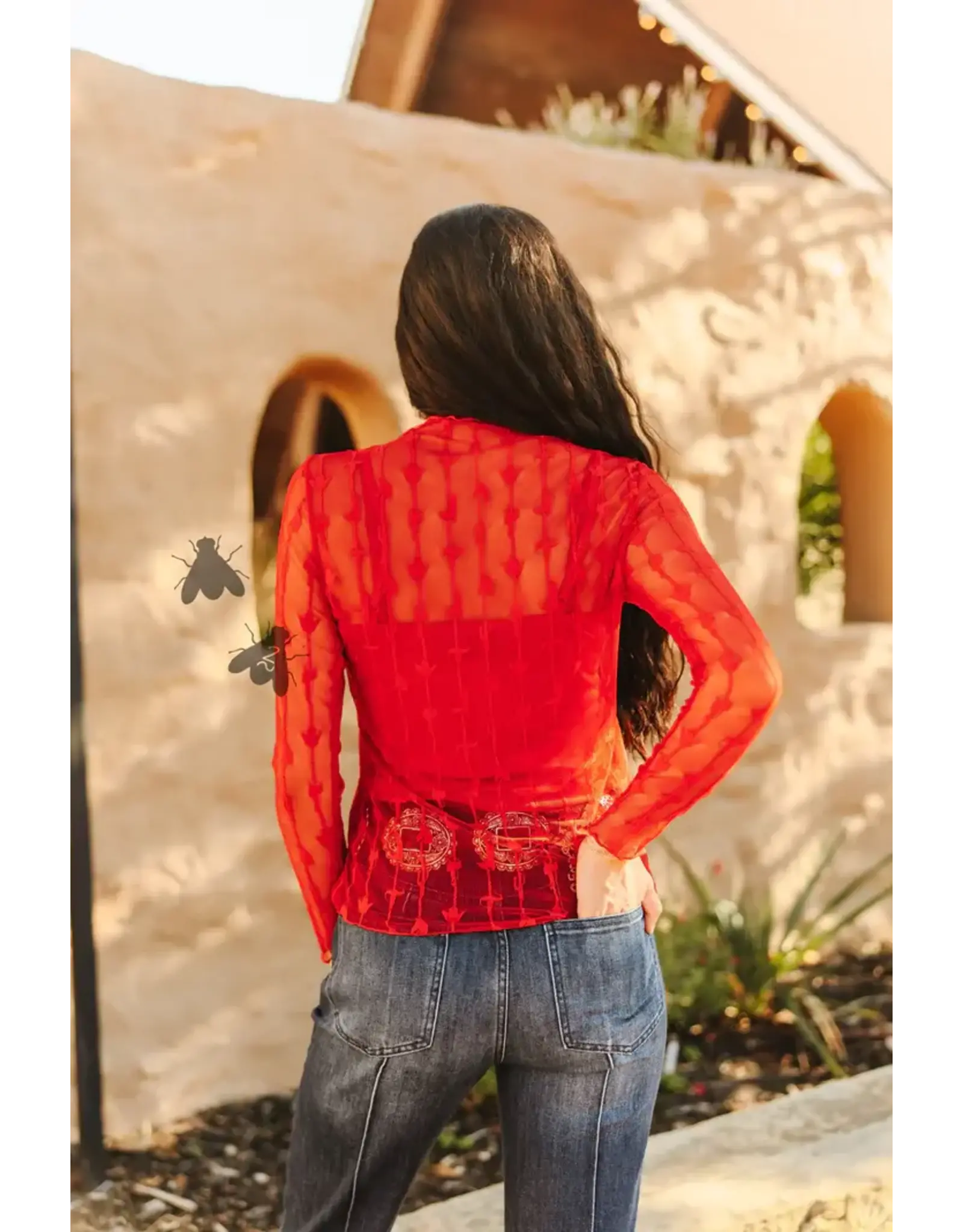 Lariat Lace Top With Liner