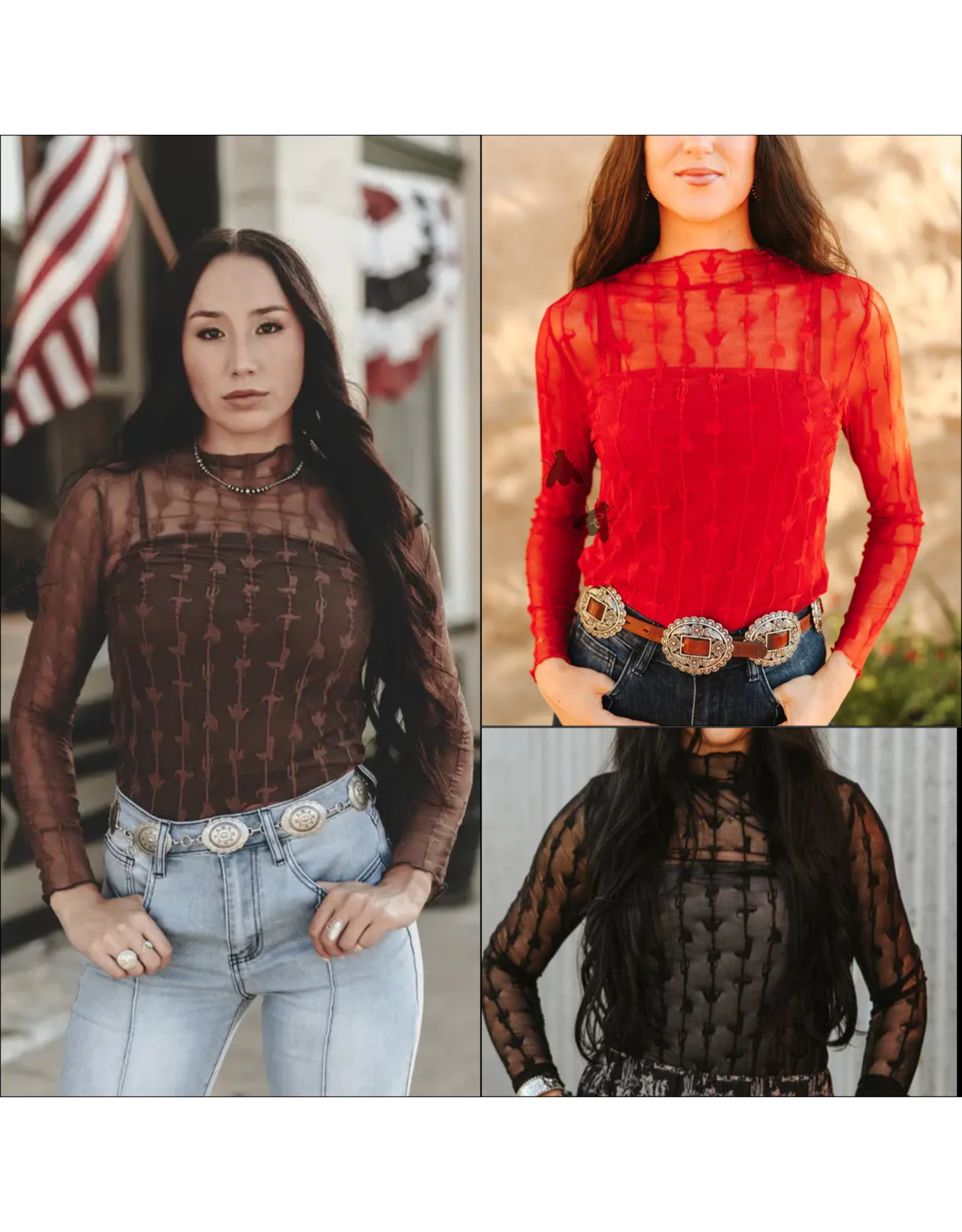 Lariat Lace Top With Liner