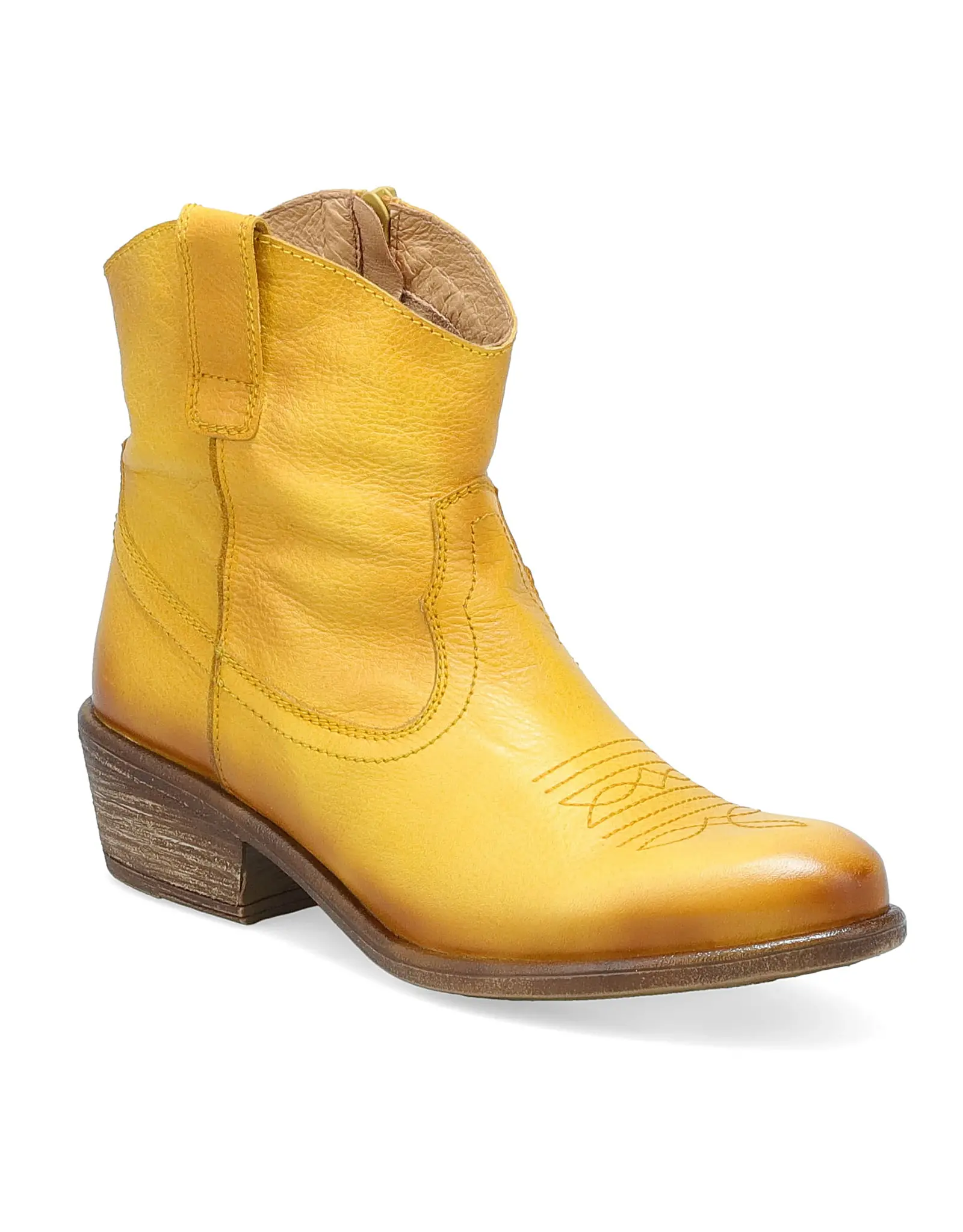 Miz Mooz Carlitos Ankle Cowboy Boots - Ochre
