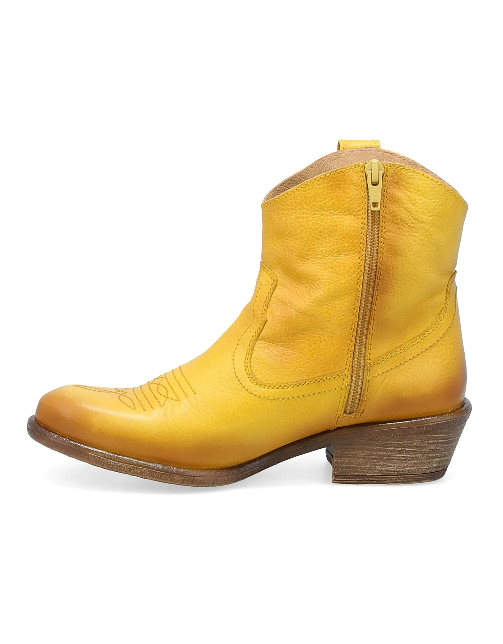 Miz Mooz Carlitos Ankle Cowboy Boots - Ochre